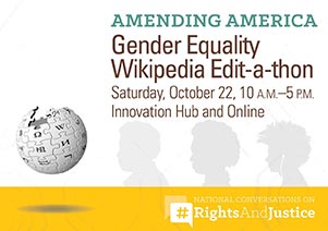 Join us for a Gender Equality Edit-a-thon on October 22, 2016