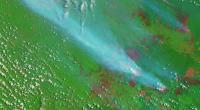 2015 wildfires in Sumatra, as seen from space