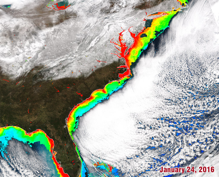 VIIRS Ocean Color Kd(490) - Jan. 24, 2016