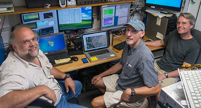 inside the TOPAZ lidar van