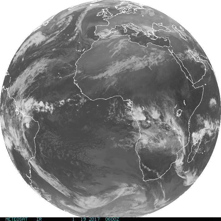 Current Full Disk METEOSAT Infrared Image