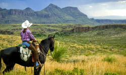 Woman on horseback. Photo by Chase Fountain