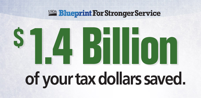 $1.4 billion of your tax dollars saved.