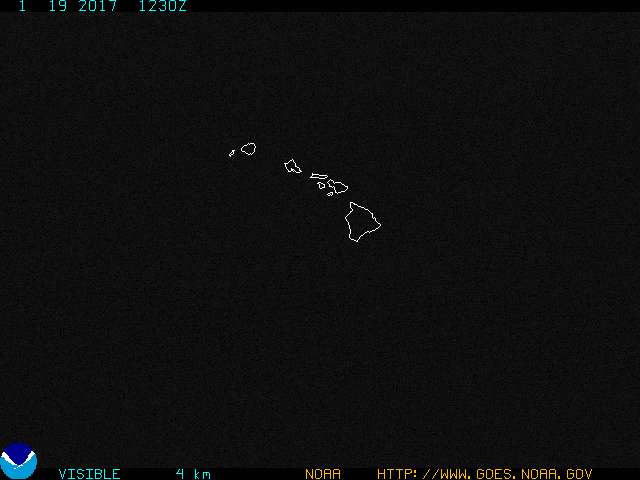 GOES West Hawaii Visible image