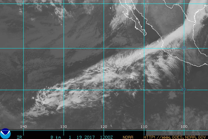 Pacific Tropical Infrared GOES West