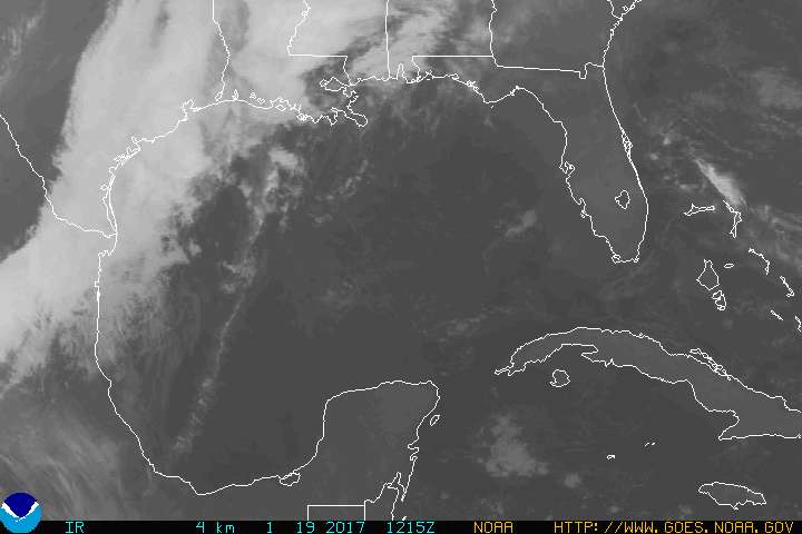 GOES East Gulf of Mexico IR image