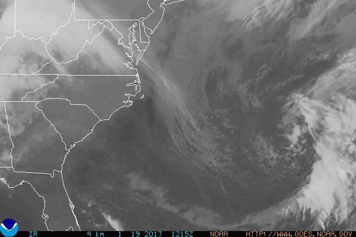 East Coast Tropical Infrared GOES East