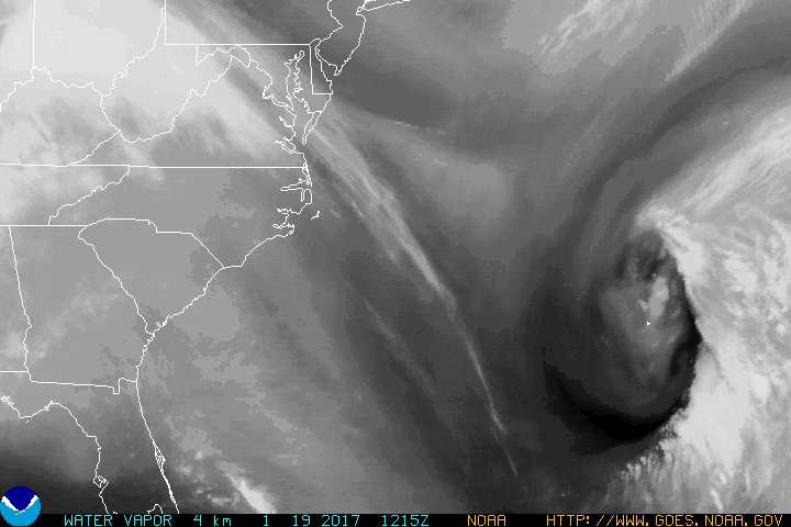 East Coast Tropical Water Vapor