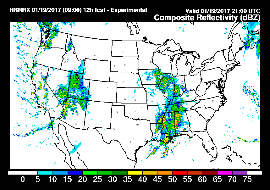 HRRR Composite Reflectivity image