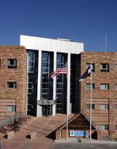 Front Entrance of the David Skaggs Building