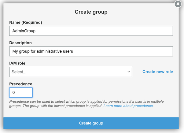 Cognito - CreateGroupDialog-s