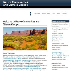 Native Communities and Climate Change