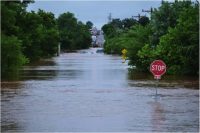 Flooded roads in Oklahoma