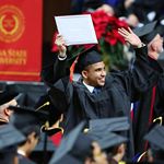 A few more scenes from today's commencement ceremony. Congrats, grads! Captured by university photographer @christophergannon. #cyclONEgrad #IowaState