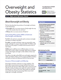 Overweight and Obesity Statistics publication cover image