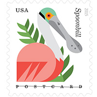 Coastal Birds Postcard Stamp