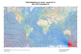 WMM 2015 Declination Map