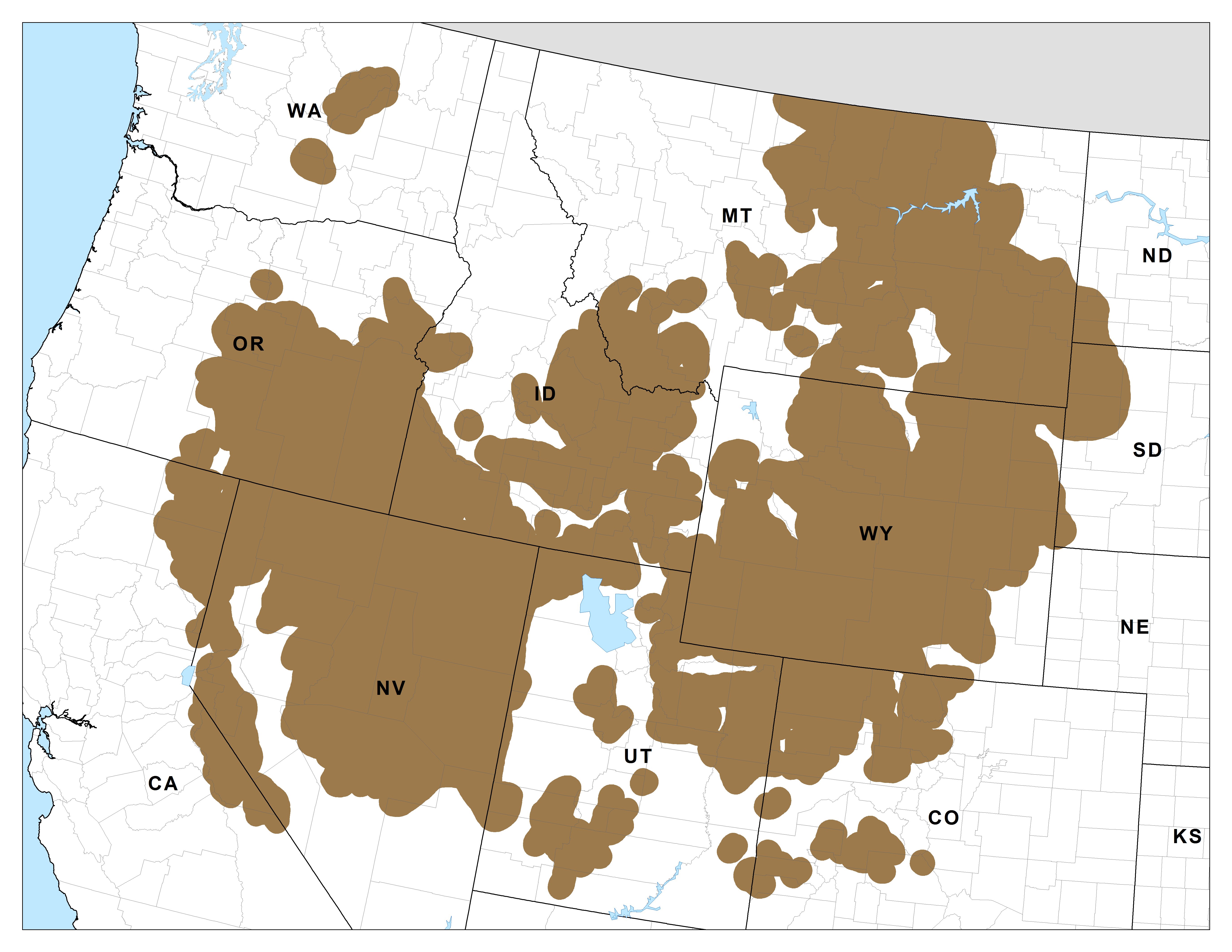 Sage Grouse  Map