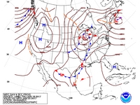 Final Day 6 Fronts and Pressures for the CONUS