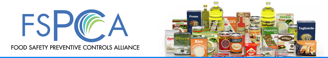 Food Safety Preventive Controls Alliance (FSPCA) Page Header