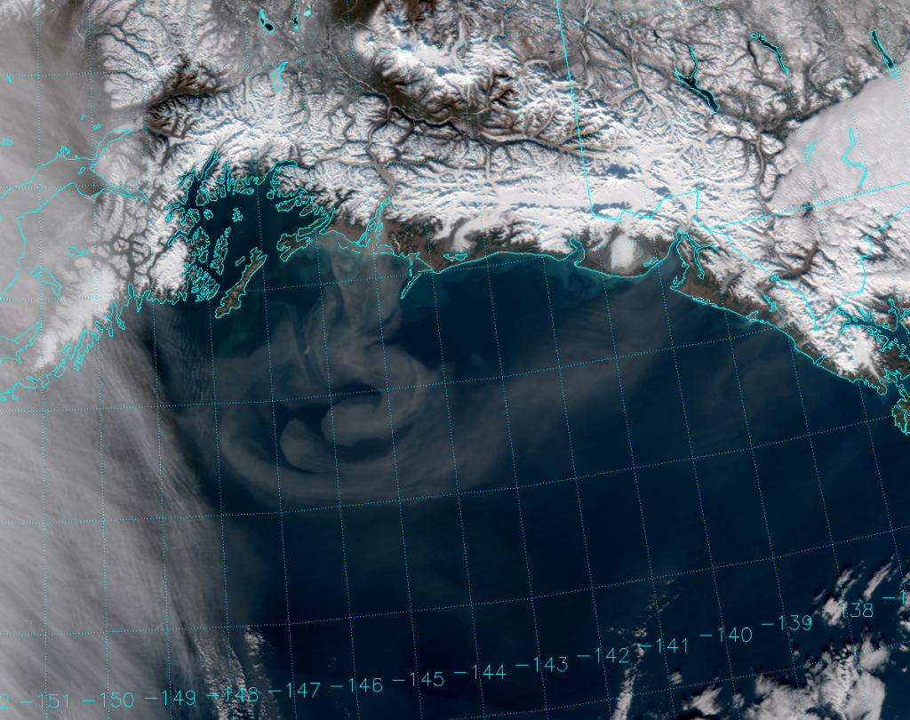 VIIRS True Color composite of channels M-3, M-4 and M-5 (22:26 UTC 25 October 2016)