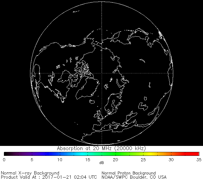 thumbnail of North polar global absorption predictions at 20 MHz