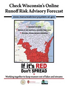 Wisconsin’s Online Runoff Risk Advisory Forecast — 10–day advance planning! Print a poster and spread the word!