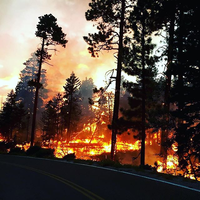 The #FullerFire located on the North Rim of Grand Canyon National Park near Point Imperial, AZ began on Jun. 29, 2016 and started by a lightning strike. The Fuller Fire has consumed 14,385 acres. Photo by USDA's Forest Service. #wildfire #grandcanyon