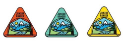 The Junior Ranger logo in red, green, and yellow. By BLM.