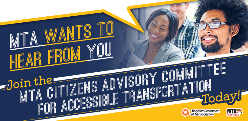 Join The Citizens Advisory Committee for Accessible Transportation Banner
