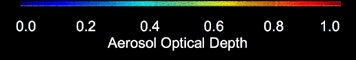 Aerosol Optical Depth scale