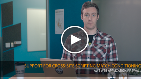 21-AWS Web Application Firewall Support for Cross-Site Scripting Match Conditioning_play