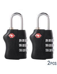 XCSOURCE® 2PCS TSA Security Combination Lock Suitcase Luggage Bag Code Lock Padlock Black HS206