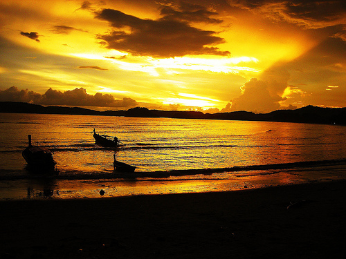 Sunset at Krabi Island