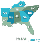 Southeast Regional Map