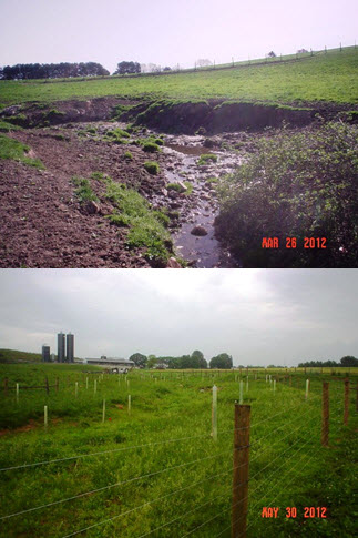 Barclay Hoopes Dairy Farm Before and After Restoration