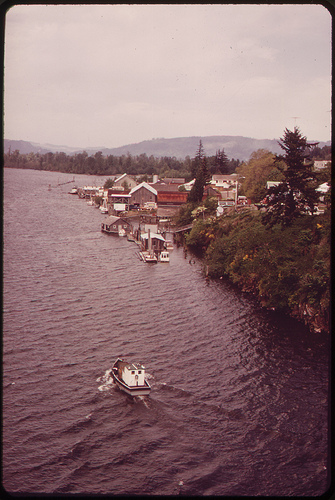 The Riverside Town of Cathlamet Boasts a Population of 656 05/1973 | by The U.S. National Archives