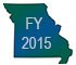 Image of Missouri State Outline that says FY 2015