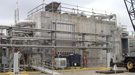 The Modular Caustic Side Solvent Extraction (CSSX) Unit nearing completion at the Savannah River Site.