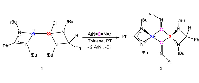 Delocalized Hypervalent Silyl Radical Supported by Amidinate and Imino Substituents 
