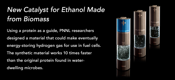 New catalyst for ethanol made from biomass