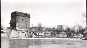 Photo of old Rockford/Bonacker Mill, near present location of Rockford Beach Park.