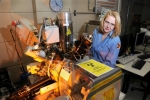 Melissa Teague is a nuclear material scientist at Idaho National Laboratory, working on a technique to analyze high burn-up fuels.