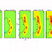 Summary of multiple injection well simulations after 10 years. Stars represent injection wells.