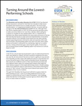 Turning Around the Lowest-Performing Schools