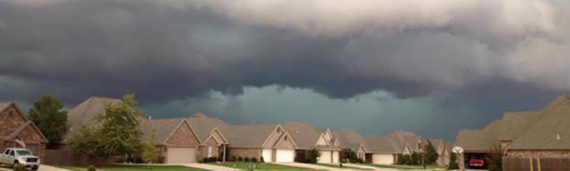 Tornadic storm over Bentonville