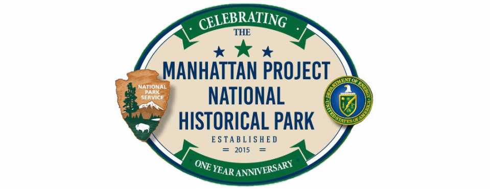 Manhattan Project National Historic Park one-year anniversary logo