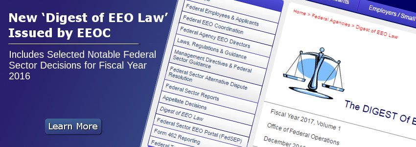 New 'Digest of EEO Law' Issued by EEOC