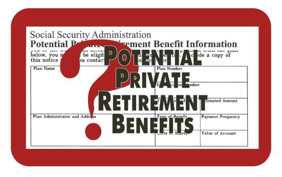 Questions about Potential Retirement Benefits?