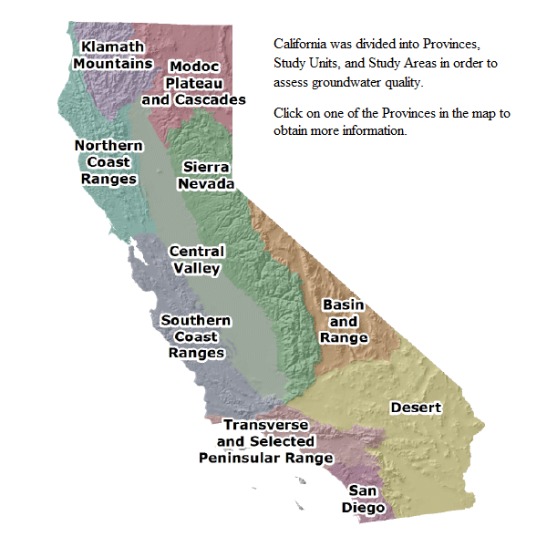 Select a Province to navigate to study unit.